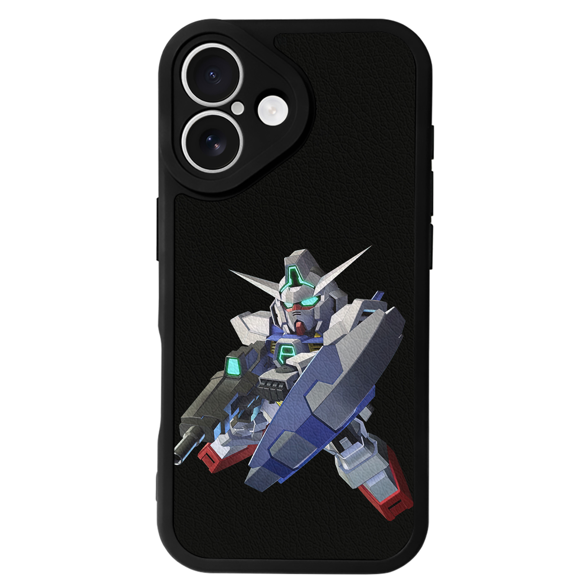 （画像用） 機動戦士ガンダム Mobile Suit Gundam 【iPhone 16シリーズ対応】シリコンスマホケース（レザー調） 材質：シリコン